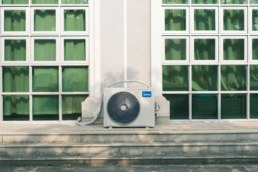 Residential outdoor AC unit installed at a Vancouver home