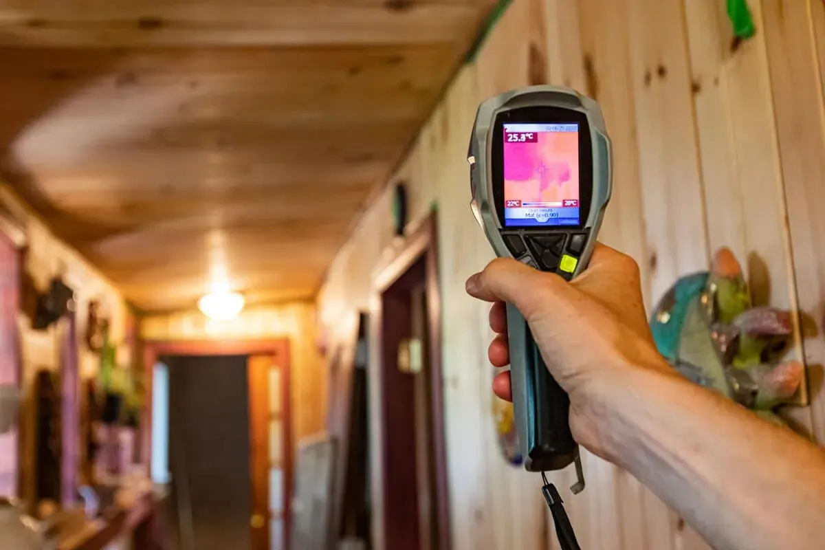 Indoor air quality testing in a Vancouver home