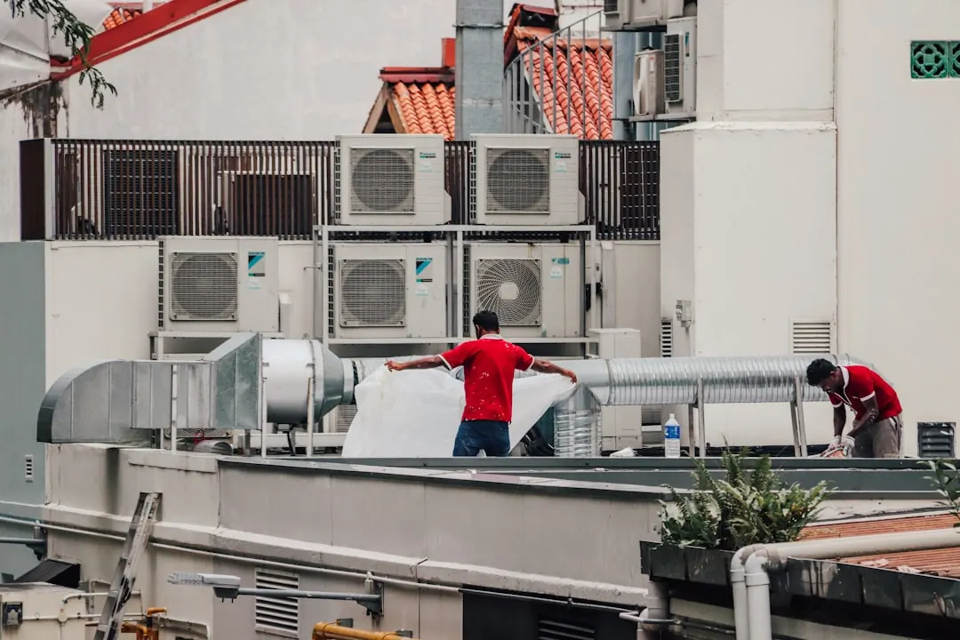 Commercial HVAC work in a Vancouver property