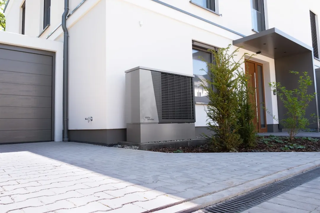 Cold-climate heat pump outdoor unit installed at a Vancouver home