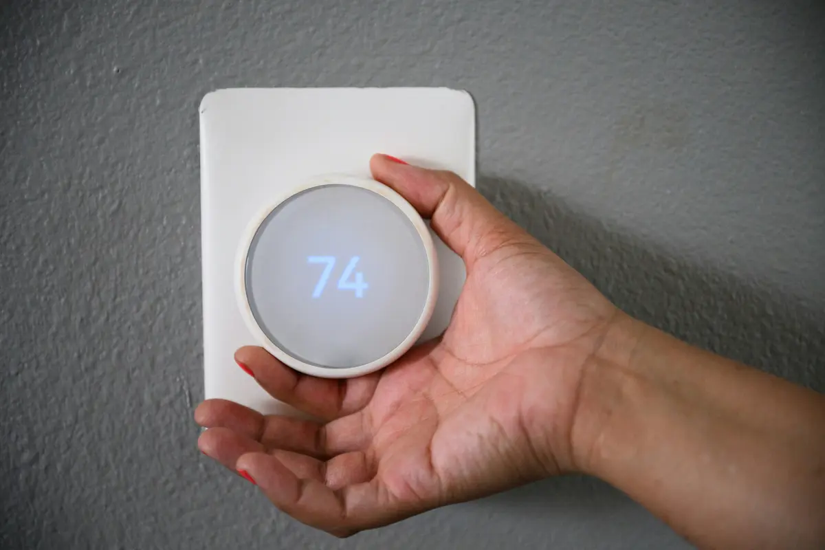 Zone thermostat in Vancouver office building